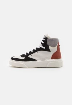 Steve Madden Sneakers Hoog - Off-White/Black/Biscuit