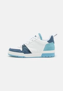 Steve Madden Kean - Sneakers Laag - White/Light Blue
