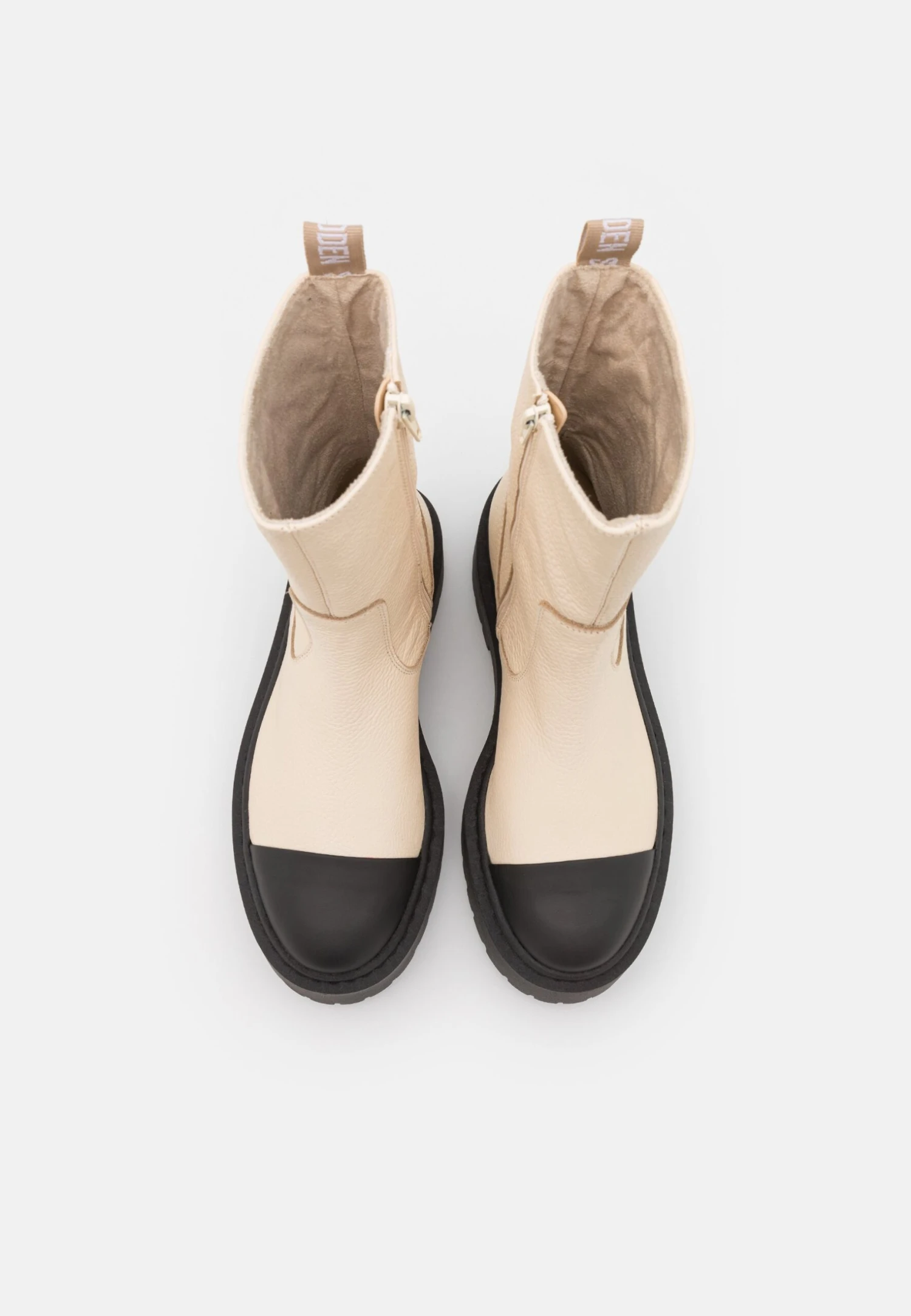 Steve Madden Genna - Enkellaarsjes Met Plateauzool - Bone/Black 6 Steve Madden Genna - Enkellaarsjes Met Plateauzool - Bone/Black - Afbeelding 6