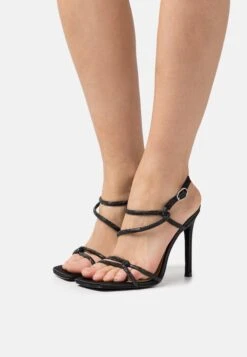 Steve Madden Implicit - Sandalen Met Hoge Hak - Black Crystal