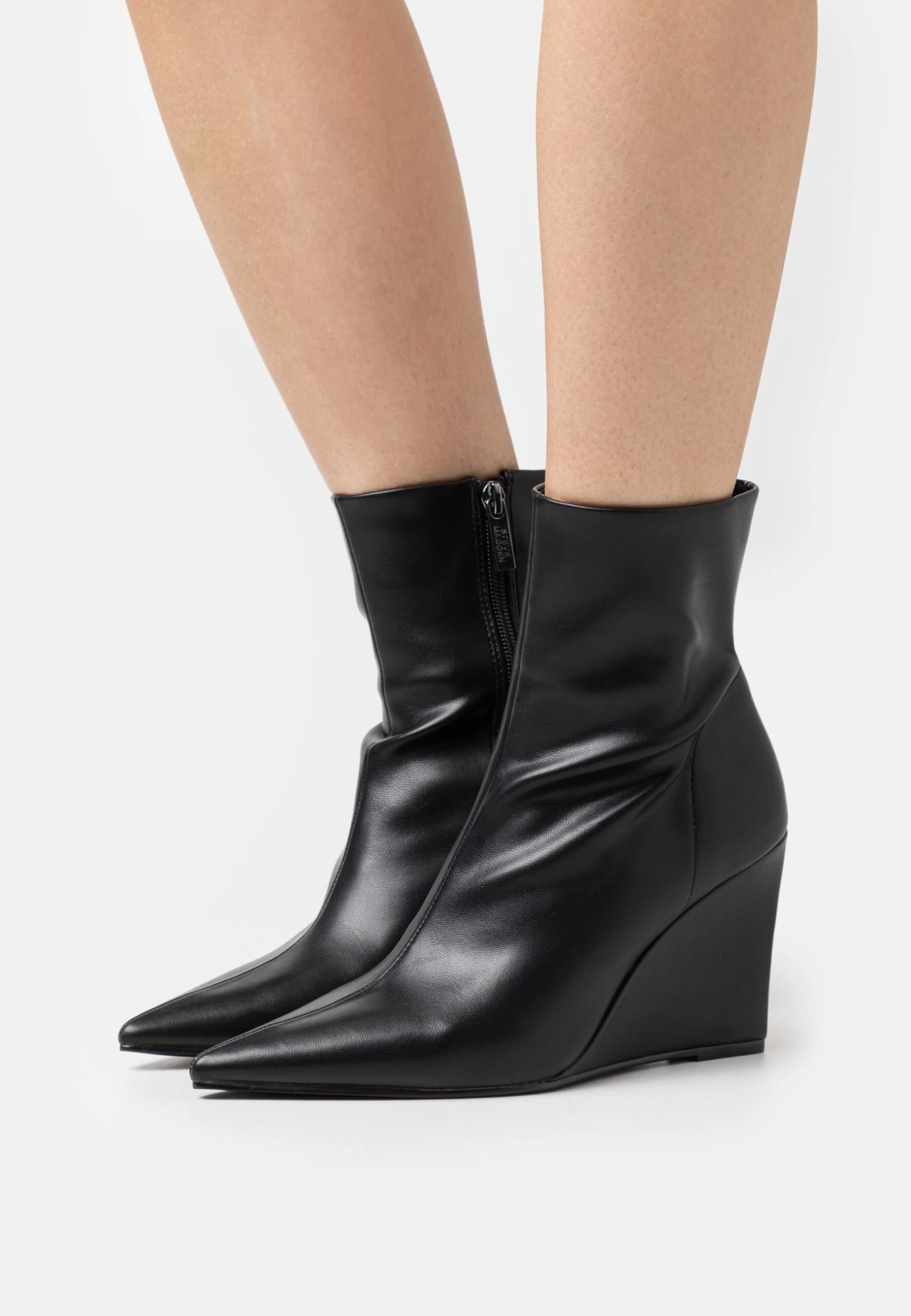 Steve Madden Serbia - Enkellaarsjes Met Sleehak - Black 1 Steve Madden Serbia - Enkellaarsjes Met Sleehak - Black