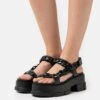 Steve Madden Provoke - Sandalen Met Plateauzool - Black