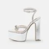 Steve Madden Bellisima - Sandalen Met Hoge Hak - Silver
