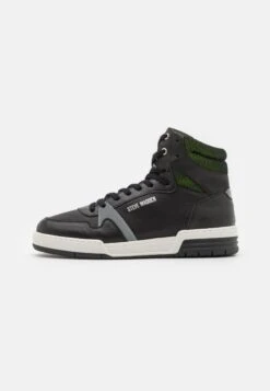 Steve Madden Kobe - Sneakers Hoog - Black/Lime