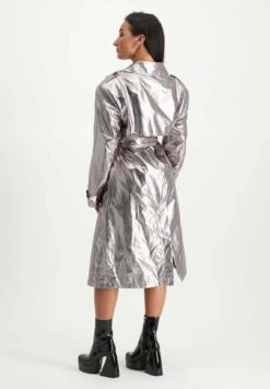 Steve Madden Bradshaw - Trenchcoat - Silver -Steve Madden 58faa2e32f9348068958dddaf52f62ec