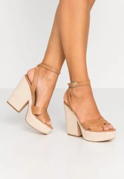 Steve Madden Jina - Sandalen Met Plateauzool - Tan