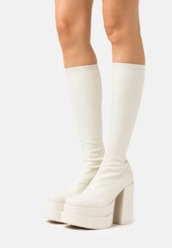 Steve Madden Cypress - Plateaulaarzen - Off White