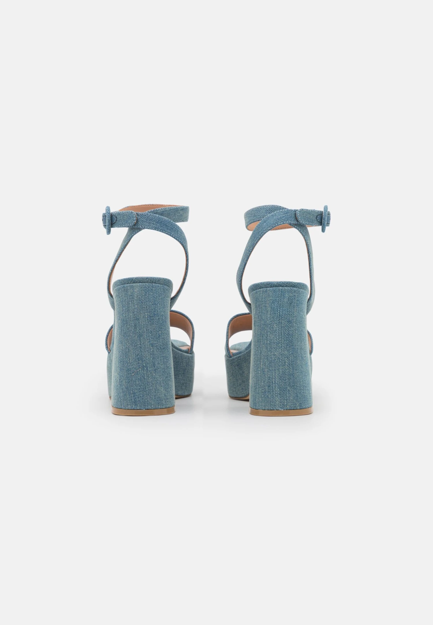 Steve Madden Paysin - Sandalen Met Plateauzool - Blue Denim 4 Steve Madden Paysin - Sandalen Met Plateauzool - Blue Denim - Afbeelding 4