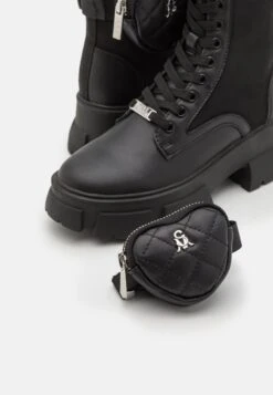 Steve Madden Tanker - Enkellaarsjes Met Plateauzool - Black -Steve Madden 6dfb004af88c479f8b2312a79b225b59