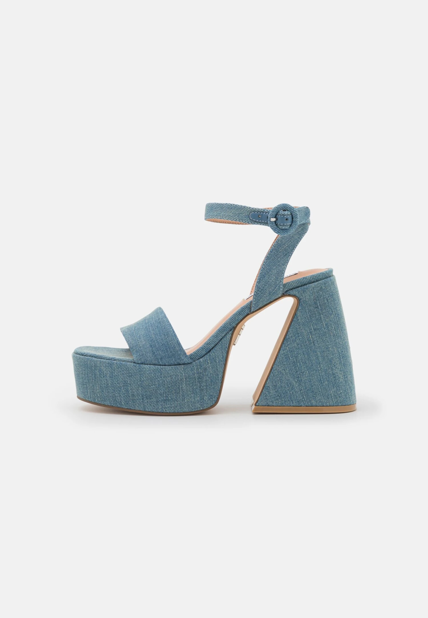 Steve Madden Paysin - Sandalen Met Plateauzool - Blue Denim 2 Steve Madden Paysin - Sandalen Met Plateauzool - Blue Denim - Afbeelding 2