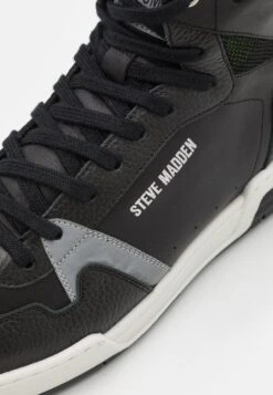 Steve Madden Kobe - Sneakers Hoog - Black/Lime -Steve Madden 7841ec2ed8d842fd9023c1a84880634e