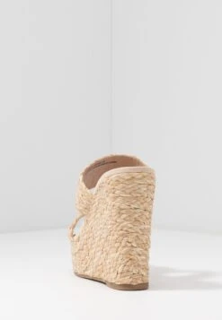 Steve Madden Sunflower Wedge - Muiltjes Met Hak - Natural -Steve Madden 7946250894a543d391d67318a548ac74