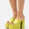 Steve Madden Cagey - Muiltjes Met Hak - Lime