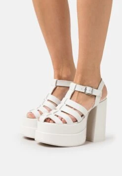 Steve Madden Carlita - Sandalen Met Hoge Hak - White