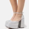 Steve Madden Charlize - Plateaupumps - Silver-Coloured