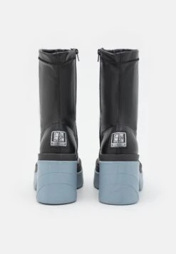 Steve Madden Georginia - Enkellaarsjes Met Plateauzool - Black/Light Blue -Steve Madden b4d5c115ec684286877e60b31d6ce719