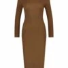Steve Madden Astrid- Gebreide Jurk - Brown