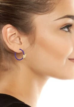 Steve Madden Hoop- Oorbellen - Purple