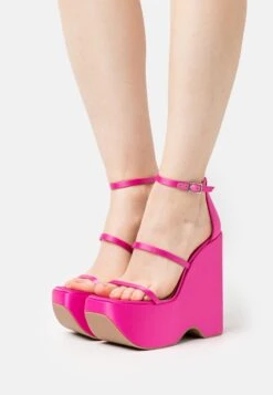 Steve Madden Varia - Sandalen Met Plateauzool - Fuchsia
