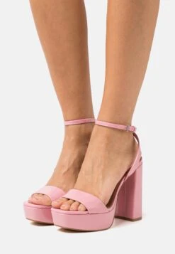 Steve Madden Lessa - Sandalen Met Plateauzool - Pink