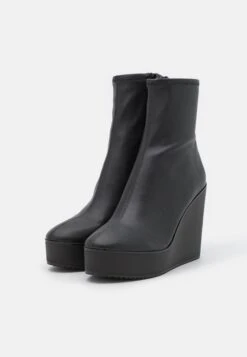 Steve Madden Jassy - Enkellaarsjes Met Plateauzool - Black -Steve Madden ceba773a50ca4cd5b0e5d029abbc18b5