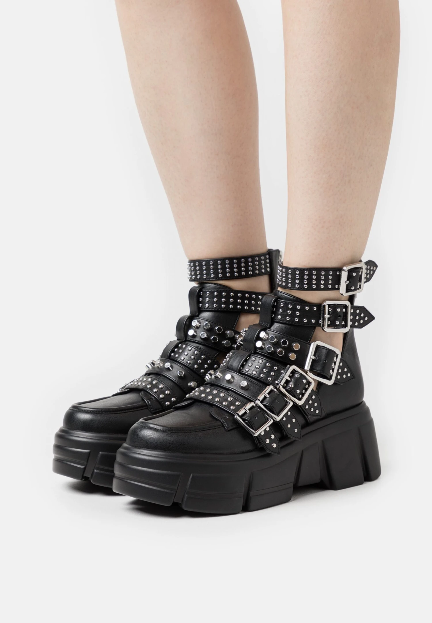 Steve Madden Takecharge - Cowboy-/Bikerlaarsjes - Black 1 Steve Madden Takecharge - Cowboy-/Bikerlaarsjes - Black