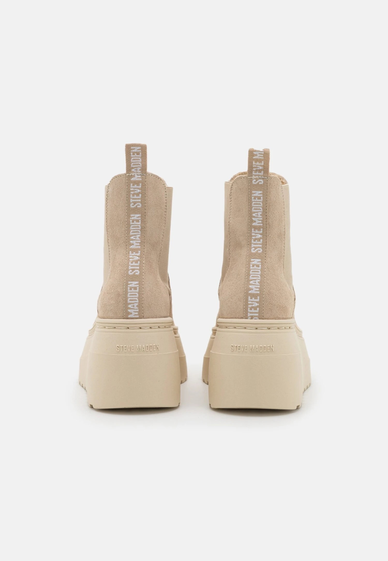 Steve Madden Pegasus - Enkellaarsjes Met Sleehak - Beige 5 Steve Madden Pegasus - Enkellaarsjes Met Sleehak - Beige - Afbeelding 5