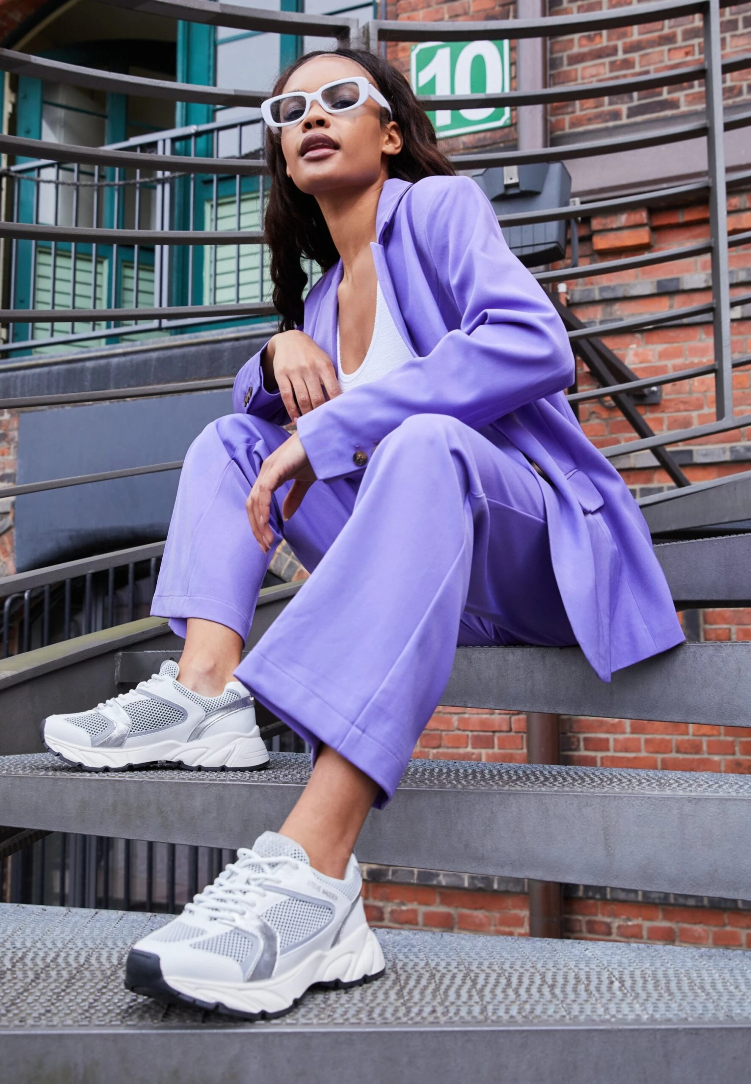 Steve Madden Standout - Sneakers Laag - White/Silver 1 Steve Madden Standout - Sneakers Laag - White/Silver